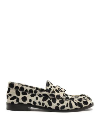 Women's Tyche Animal Print Goat Hair Loafers