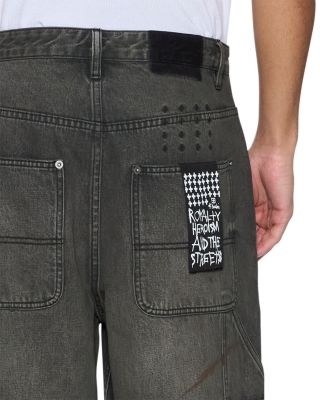 Operator Mekanic Relaxed Fit Cargo Jeans in Gray