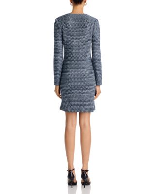 x Lani Lynn Keyhole Cutout Tweed Knit Sheath Dress
