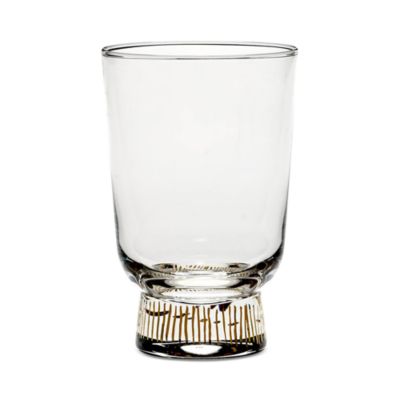 Glass Stripe Feast Glasses, Set of 4