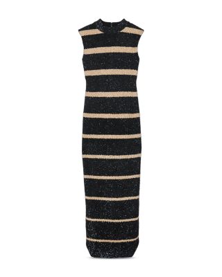 Degrade Breton Stripe Sequin Dress