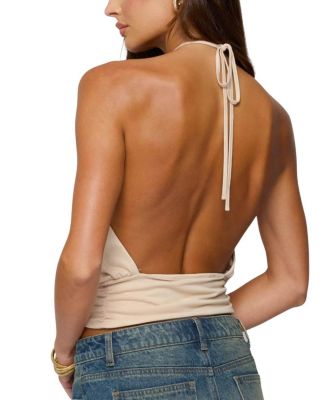 Khalia Backless Cut Out Halter Top