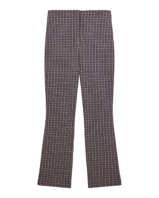 Kick Flare Plaid Pants