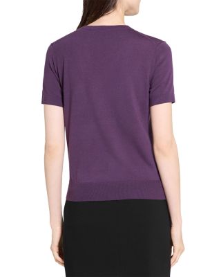 Lightweight Wool Short Sleeve Top