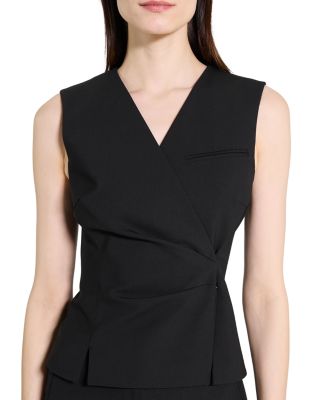 Sleeveless Wrap Vest