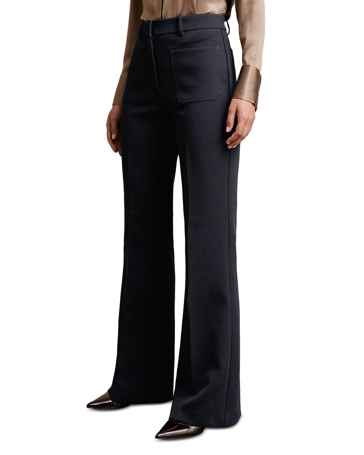Reiss Priya Flare Leg Trousers