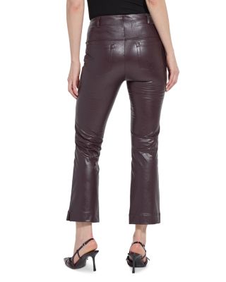 Percy Ankle Baby Bootcut Faux Leather Pants