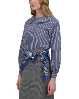 Double Breasted Button Up Blouse