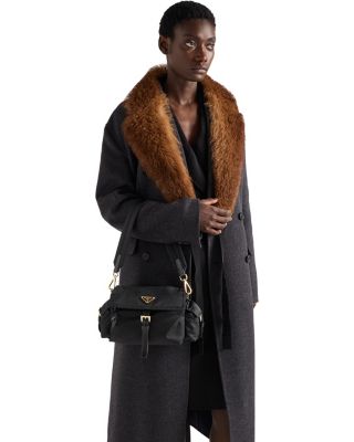  Explore Medium Re-Nylon Shoulder Bag With Flap