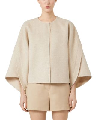 Wool Cashmere Cropped Coat