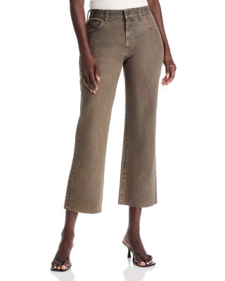 Mika Cropped Jeans in Beaver