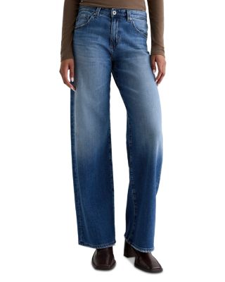 Adria Low Rise Wide Leg Jeans in Headline