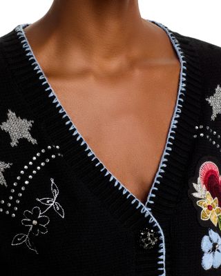 Western Collage Cardigan Sweater