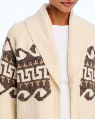 Wave Fair Isle Open Cardigan - Exclusive
