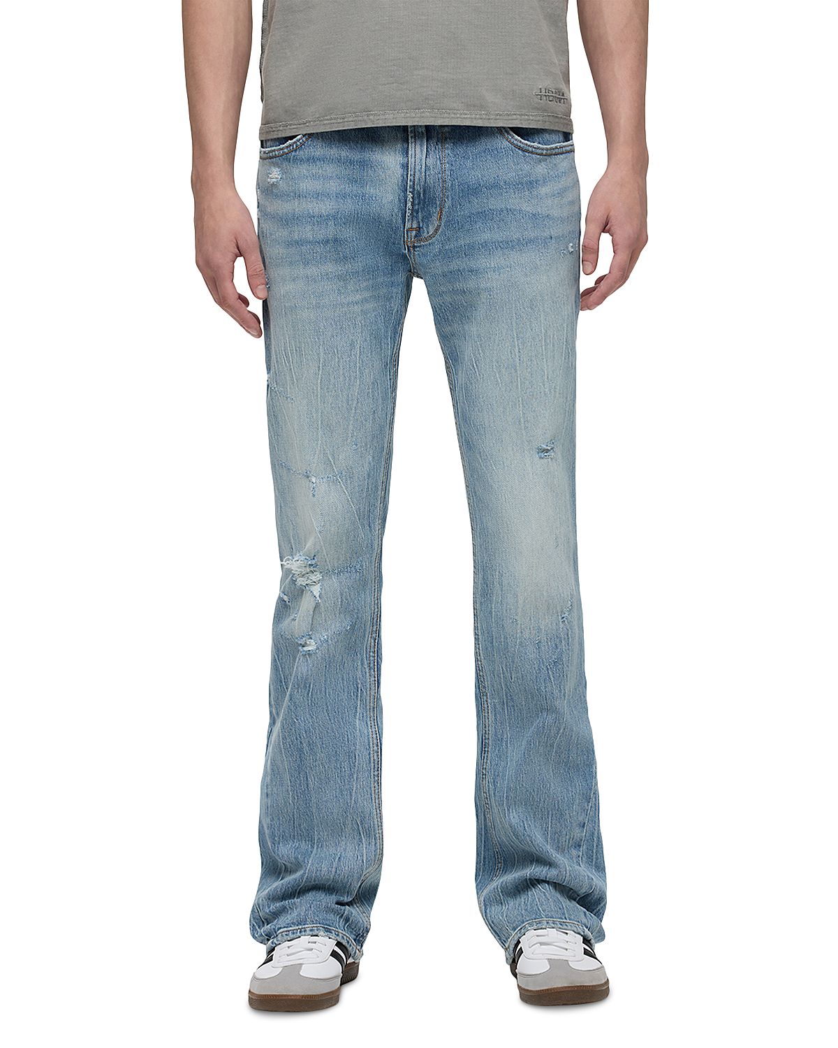 Hudson Walker Kick Flare Distressed Jeans