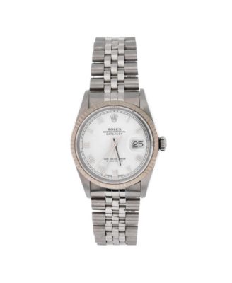 Pre-Owned Rolex - Oyster Perpetual Datejust Automatic Watch in Stainless Steel and White Gold 36mm