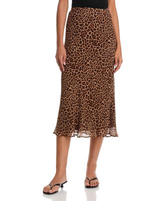 Cicely Silk Midi Skirt