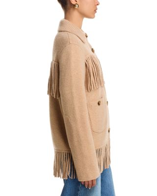 Western Fringe Knit Jacket