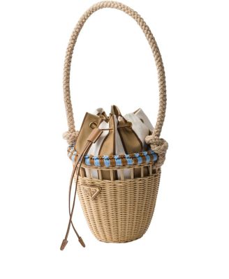  Mini Wicker Bucket Bag