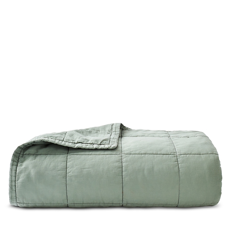 Christy Laundered Cotton Bedspread, Full/queen In Green