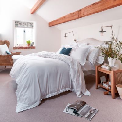 Scallop Edge Duvet Cover Set, Full Queen