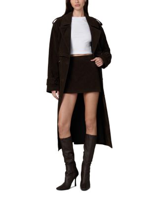 The Faux Suede Mini Skirt