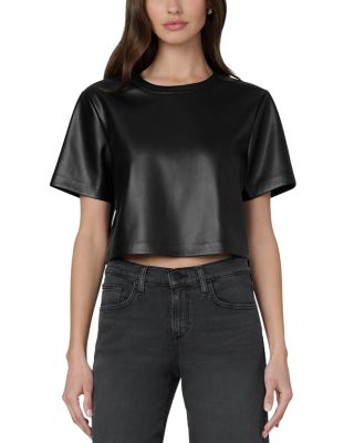 The Boxy Faux Leather Tee