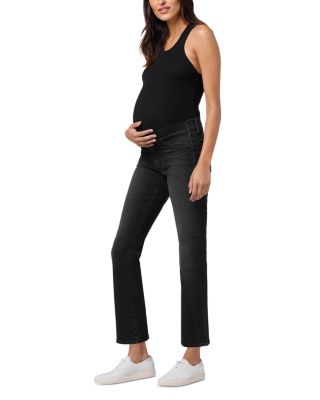 The Icon Crop Bootcut Maternity Jeans in Delphine