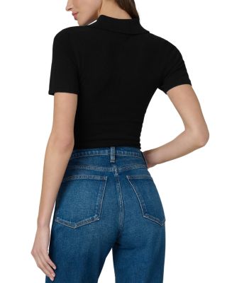 The Cashmere Short Sleeve Polo Sweater