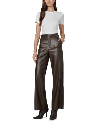 The Mia Faux Leather Wide Leg Pants