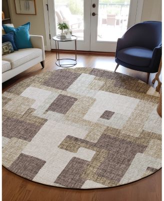 Dalyn Portico Washable PO3 Round Area Rug, 8' x 8'