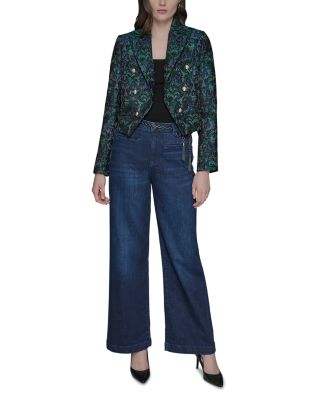 Cropped Motif Blazer