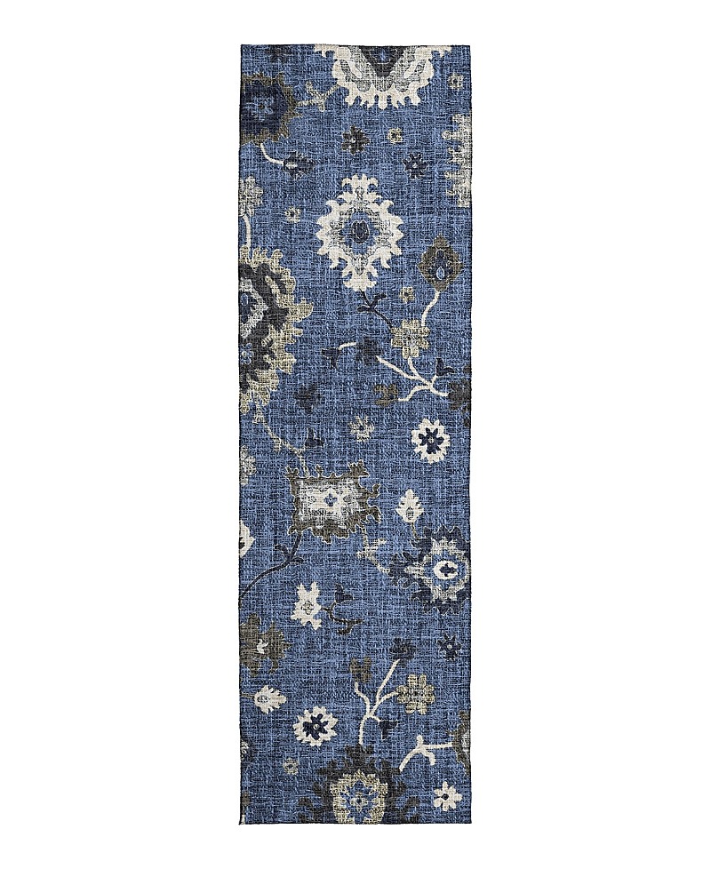 Dalyn Rug Company Dalyn Portico Washable Po6 Runner Area Rug, 2'3 X 7'6 In Blue