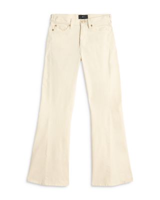 Twisted Dojo Tailorless Flare Leg Jeans in Corduroy Eggshell