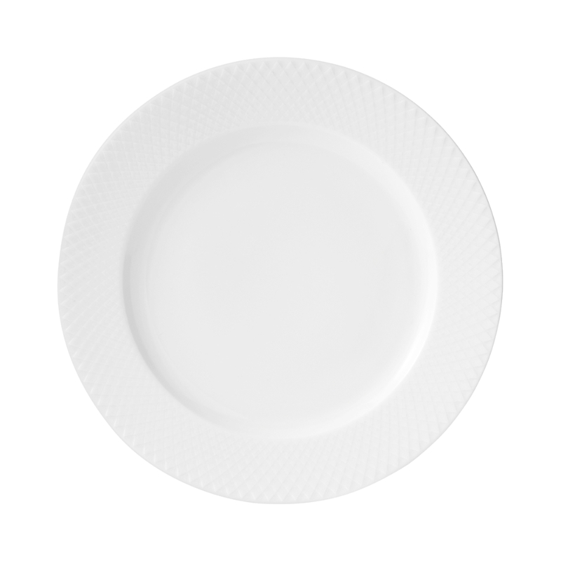 Rosendahl Rhombe Dinner Plate, White In White
