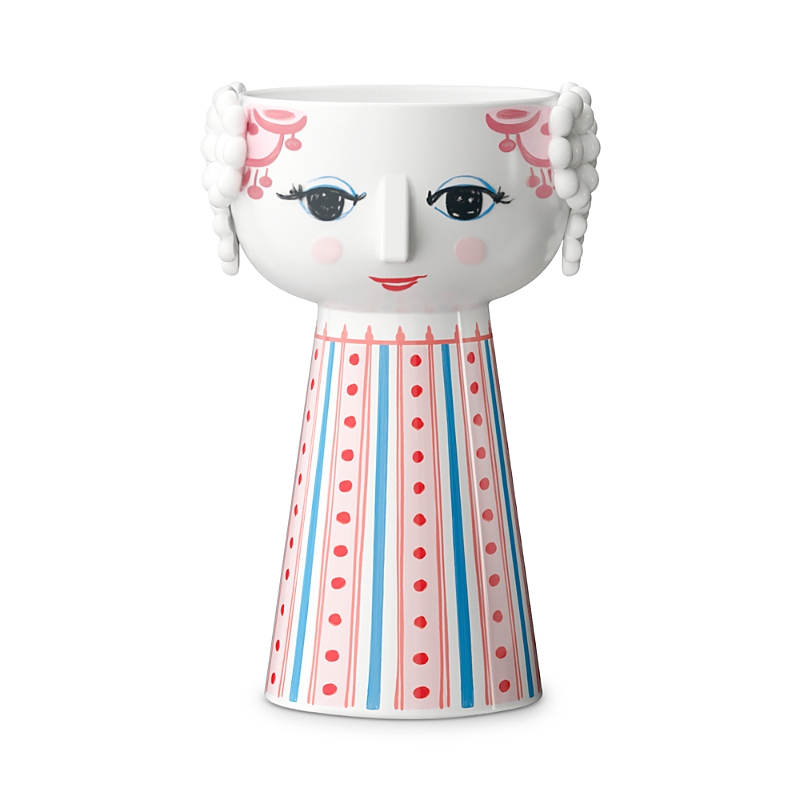 Rosendahl Eva Dusty Red Candle Holder In Multi