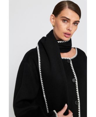 Detachable Scarf Coat