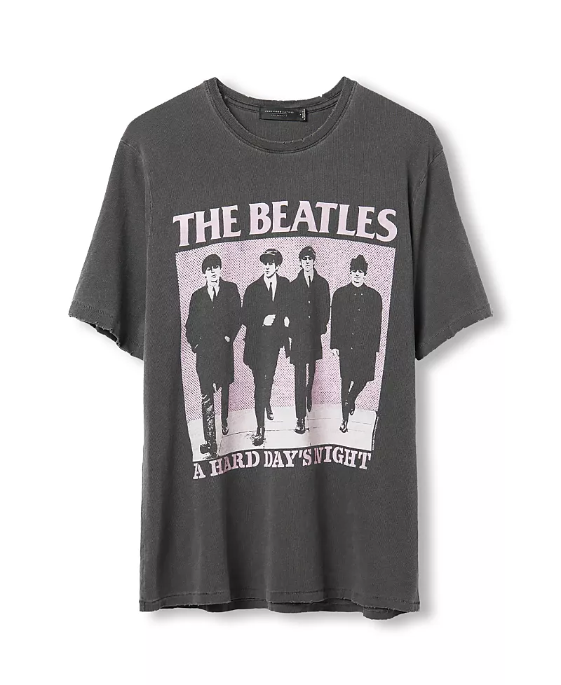 Junk Food Clothing Unisex A Hard Day's Night Vintage-like Tee