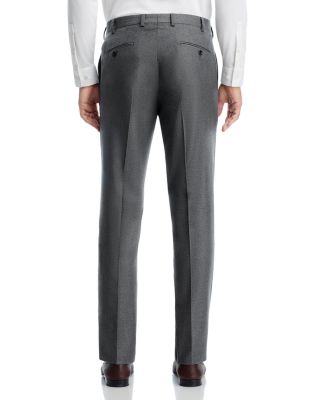 Flannel Flat Front Trousers - Exclusive