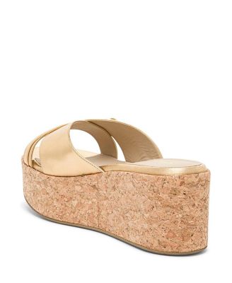Women's Laminated Leather Wedge