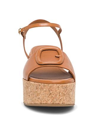 Women's Leather Wedge Sandals