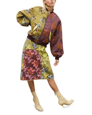 Adriana Jacquard Bomber Jacket