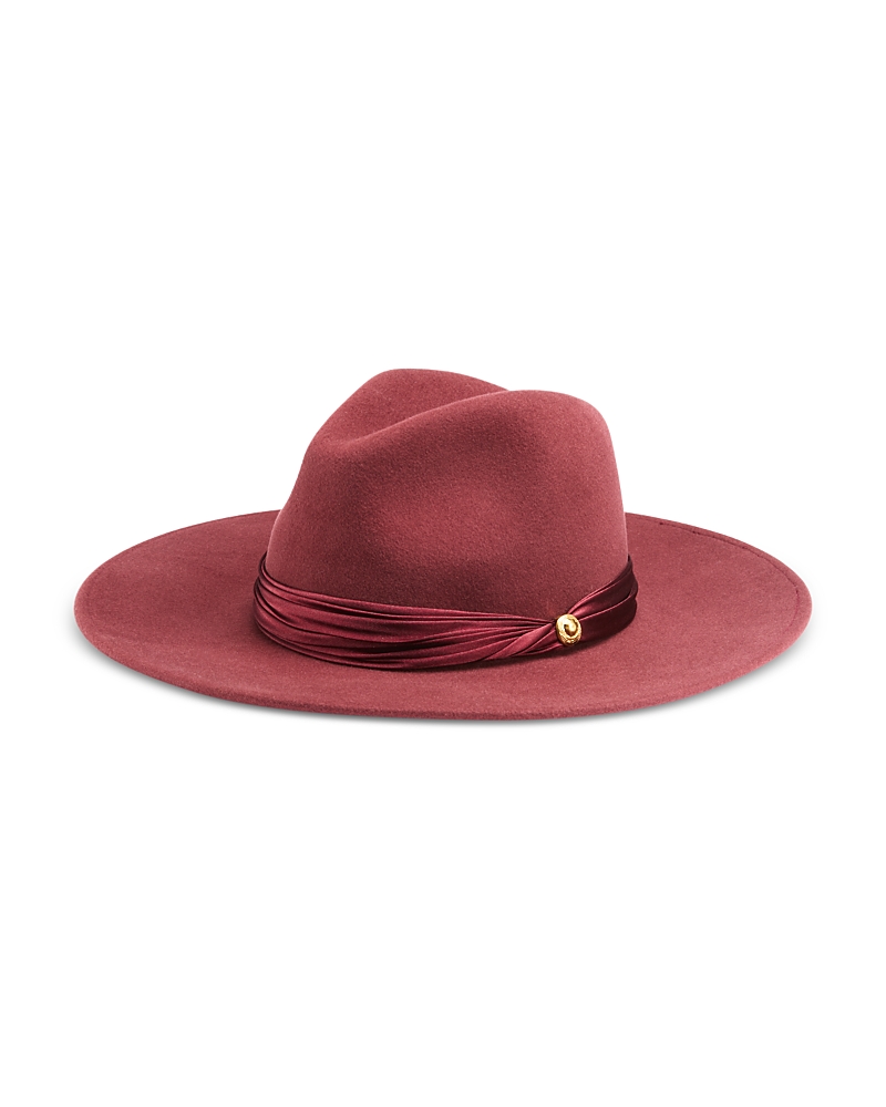 Rag & Bone Clara Wool Fedora In Burgundy