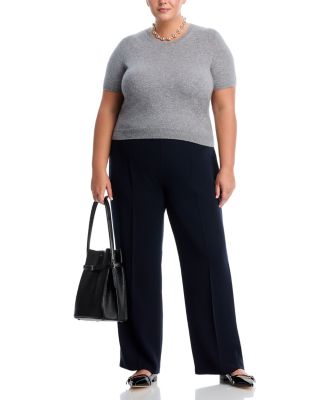 100% Cashmere Short Sleeve Crewneck Sweater - Exclusive