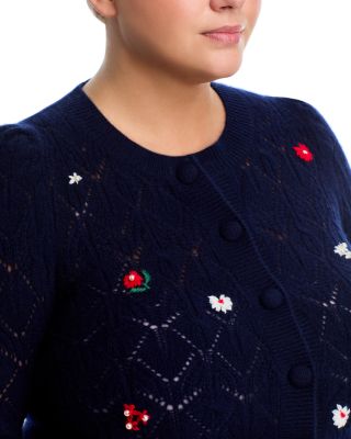 100% Cashmere Crewneck Cardigan Sweater - Exclusive