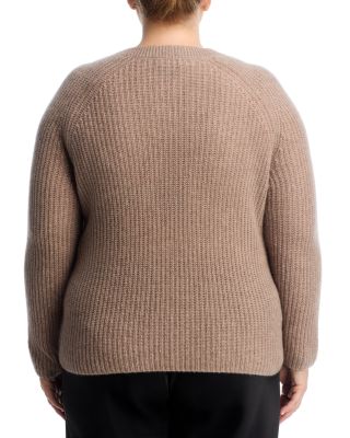 100% Cashmere Shaker Stitch Raglan Sweater - Exclusive