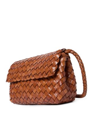 Vinnie Mini Woven Leather Crossbody