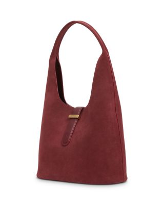 Suede Top Handle Bag