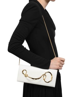 Twisted Gold Side Handle Clutch