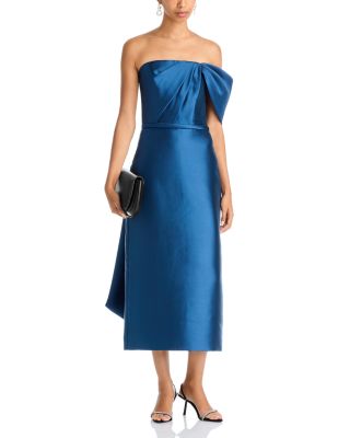 Bow Shoulder Midi Dress